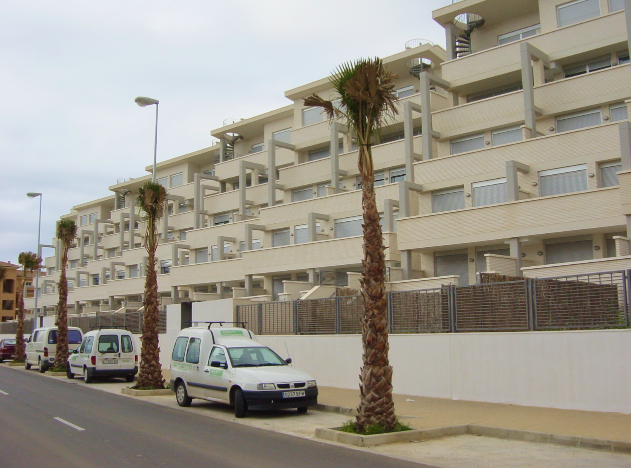 Vista del complejo residencial